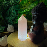 Crystal Mood Light (Rose Quartz Point) - wand