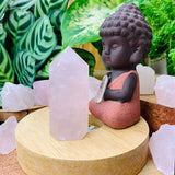 Crystal Mood Light (Rose Quartz Point) - wand