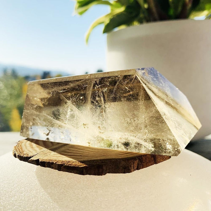Crystal Mood Light (Smoky Quartz Chunk) - wand