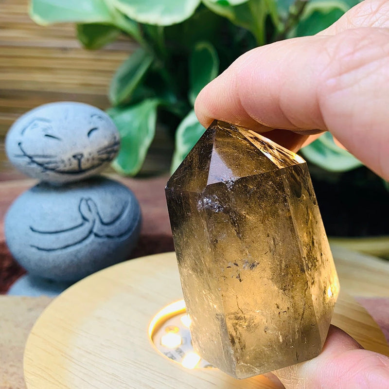 Crystal Mood Light (Smoky Quartz Mini-Generator) - wand