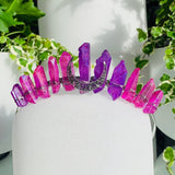 Crystal Tiara Crown - Purple