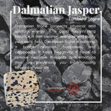 Dalmatian Jasper Tumbled Cube - tumbledstone