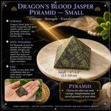 Pyramide de Jaspe Sang de Dragon - Moyenne