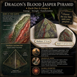 Pyramide de Jaspe Sang de Dragon - Moyenne