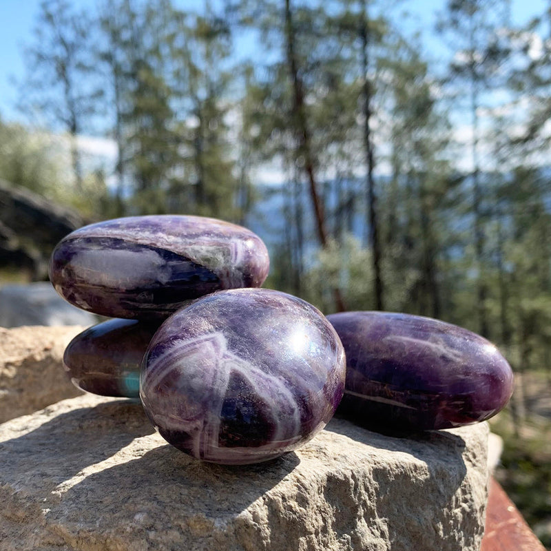 PRIZE WINNER!  Dream Amethyst Palmstone  - (Just Pay Cost of Shipping)