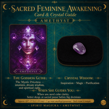 🌙 Sacred Feminine Awakening 13 Oracle Card Deck, Mini Gemstones & Course