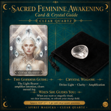 🌙 Sacred Feminine Awakening 13 Oracle Card Deck, Mini Gemstones & Course