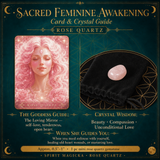 🌙 Sacred Feminine Awakening 13 Oracle Card Deck, Mini Gemstones & Course