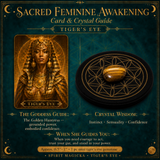 🌙 Sacred Feminine Awakening 13 Oracle Card Deck, Mini Gemstones & Course