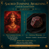🌙 Sacred Feminine Awakening 13 Oracle Card Deck, Mini Gemstones & Course