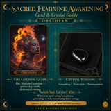 🌙 Sacred Feminine Awakening 13 Oracle Card Deck, Mini Gemstones & Course