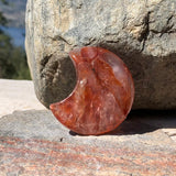 Piedras lunares crecientes de jaspe rojo
