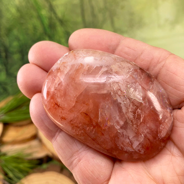 $8 Fire Quartz Palmstone 1-dages-flash-udsalg