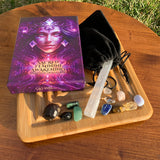 🌙 Sacred Feminine Awakening 13 Oracle-Kartendeck + Mini-Edelsteine