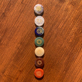 PRIZE WINNER!  7-Chakra Etched Crystal Stone Set (Just Pay Cost of Shipping)