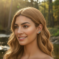 Z ARRON DESIGN Serenity Moonstone kobbertråd anheng halskjede