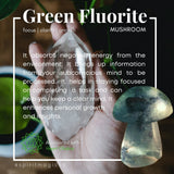 Green Fluorite Mushroom - mushroom