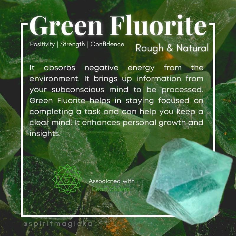 Green Fluorite Octahedron - rawstone
