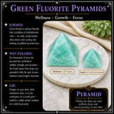 Grønn fluorittpyramide - Middels