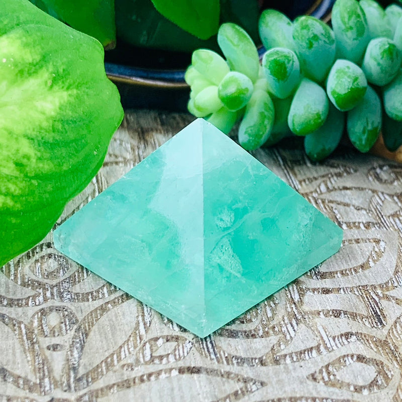 Green Fluorite Pyramid - Small - pyramids