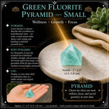 Grønn fluorittpyramide - Middels