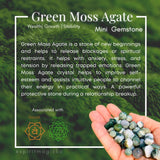 Green Moss Agate Mini Gemstones (50 Gram / 1.7oz. Lot)