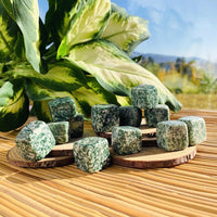 Green Spot Jasper Tumbled Stone Set of 12 - tumbledstone