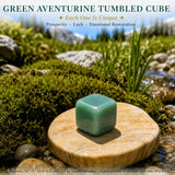 Grøn Aventurin Tumbled Cube