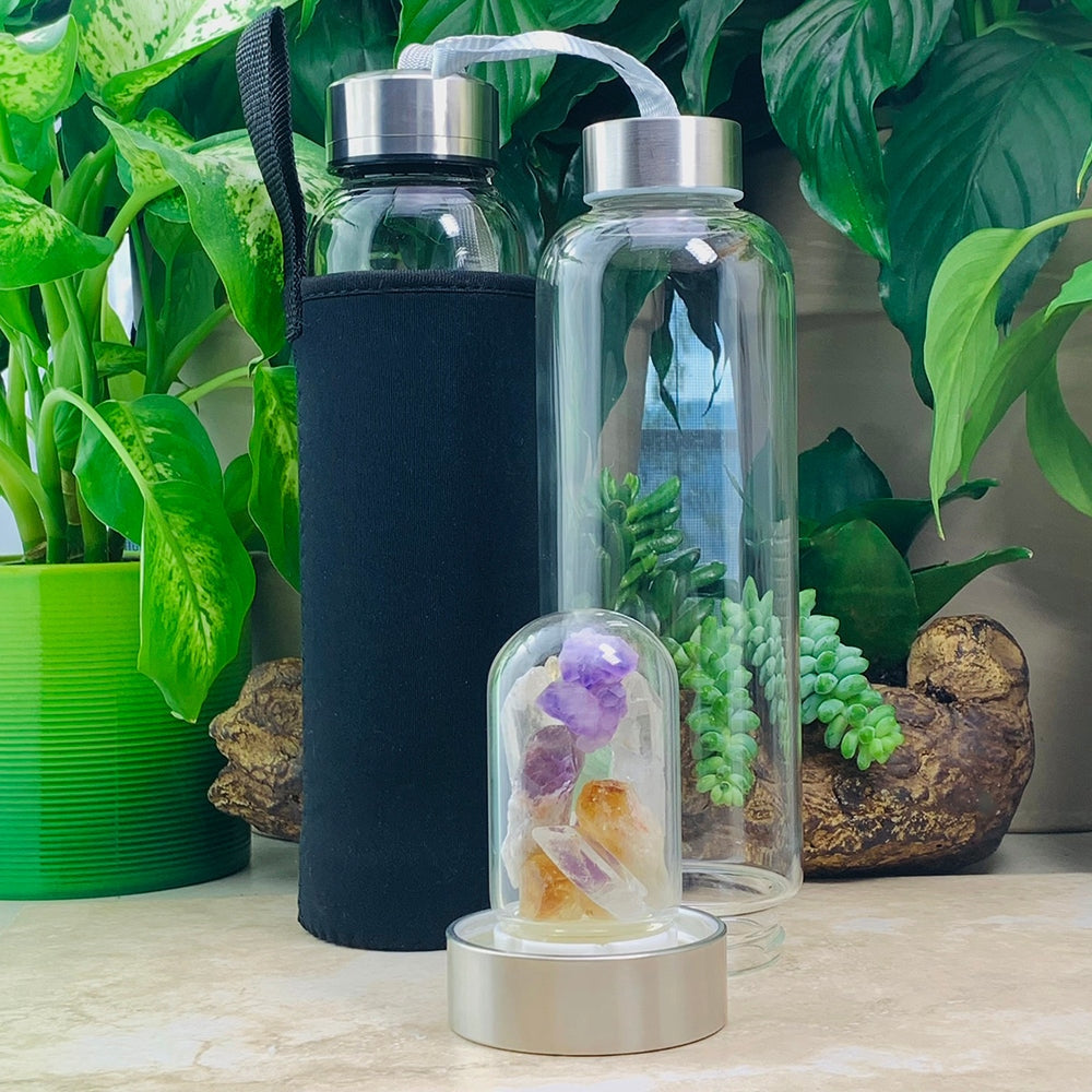 Mixed Crystal Gem Pod Water Bottle 💧 PROMO SALE Spirit Magicka