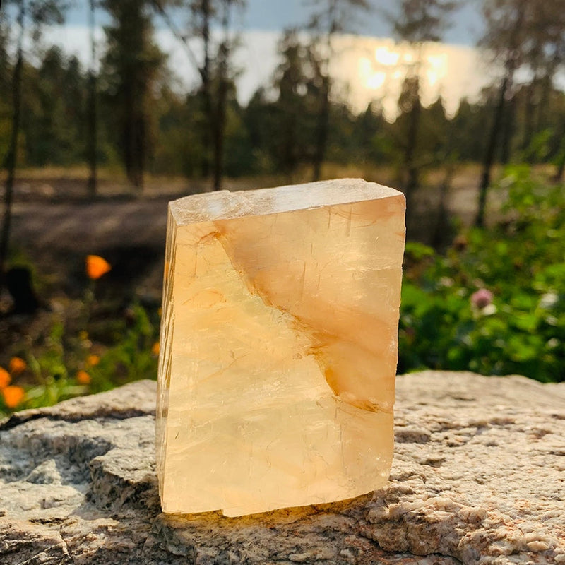 Honey Calcite Chunk - collection
