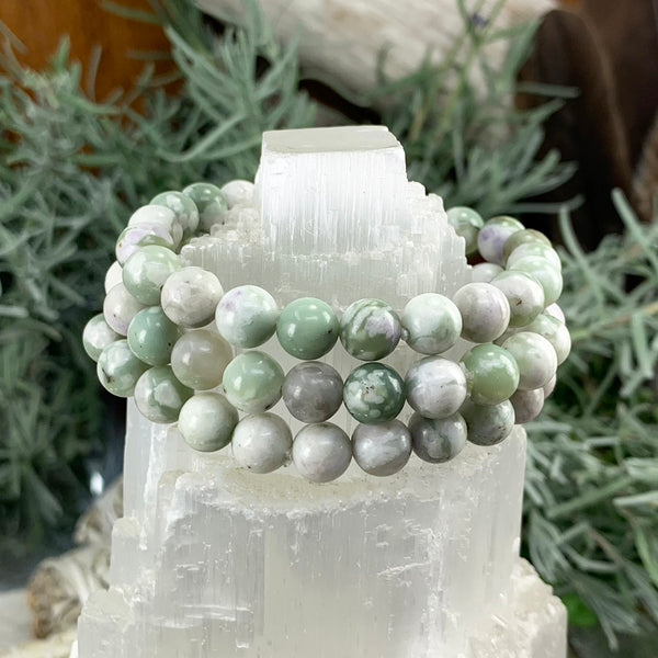 Mala-Jade-Armband mit Samtbeutel