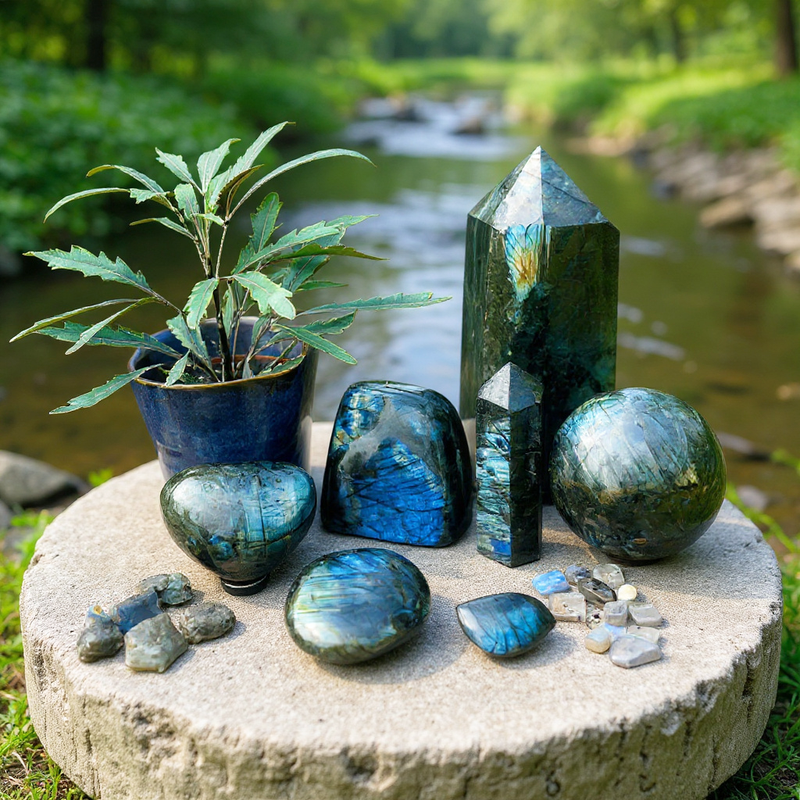 Labradorite samleresett