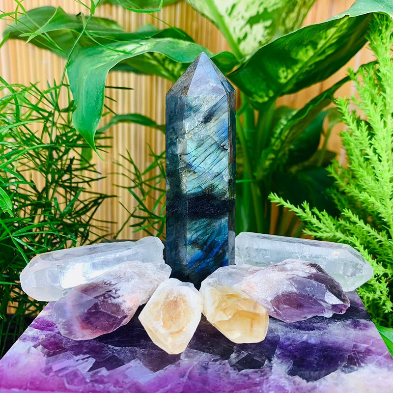 FREE GIVEAWAY! Labradorite Crystal Set (7 Pieces) - (Just Pay Cost of Shipping)