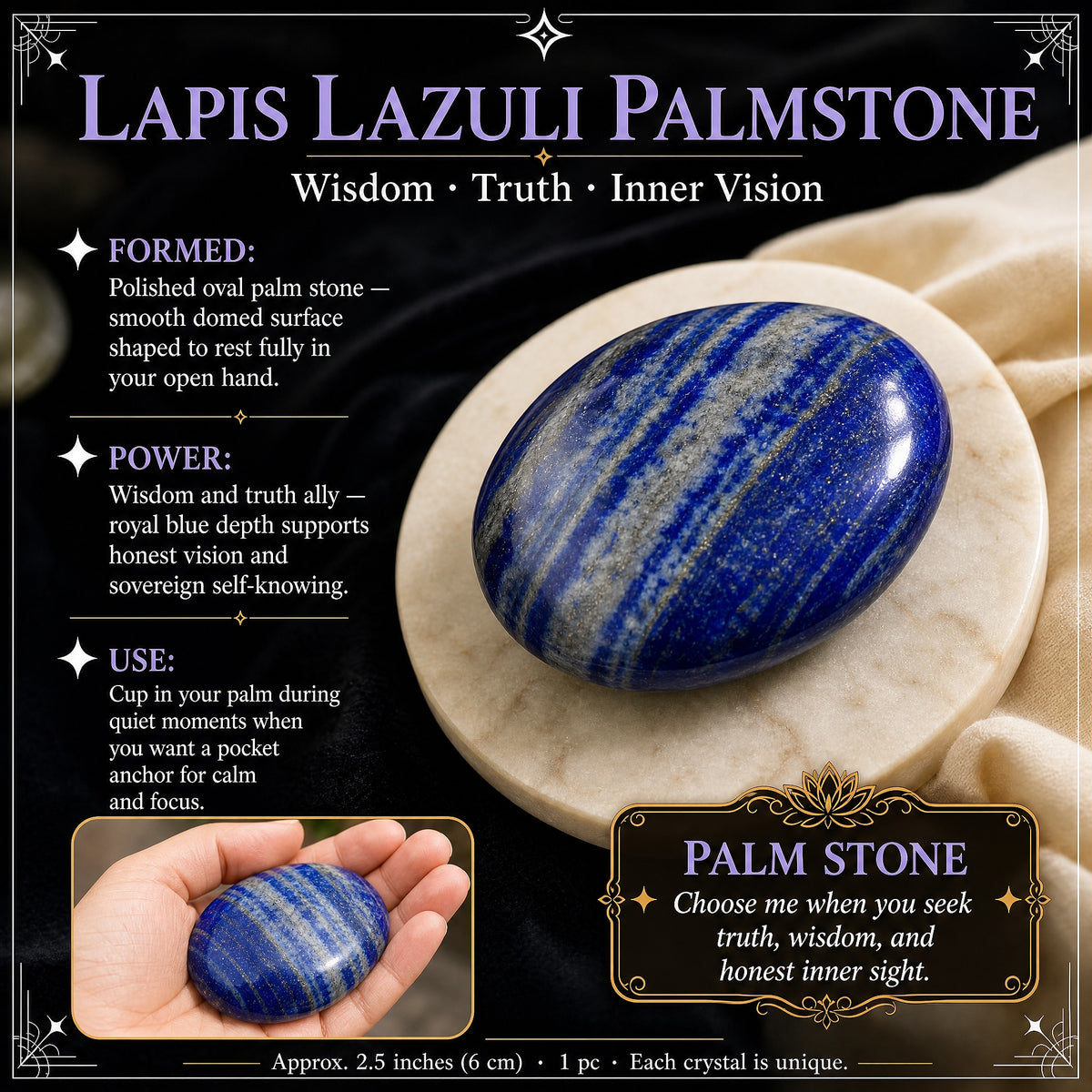 Lapis Lazuli Palmstone