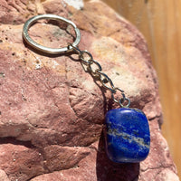 Lapis Lazuli Crystal Keychain