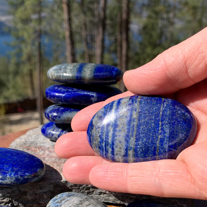 CONCOURS GRATUIT ! Lapis Lazuli Palmstone - (Il suffit de payer les frais d’expédition)