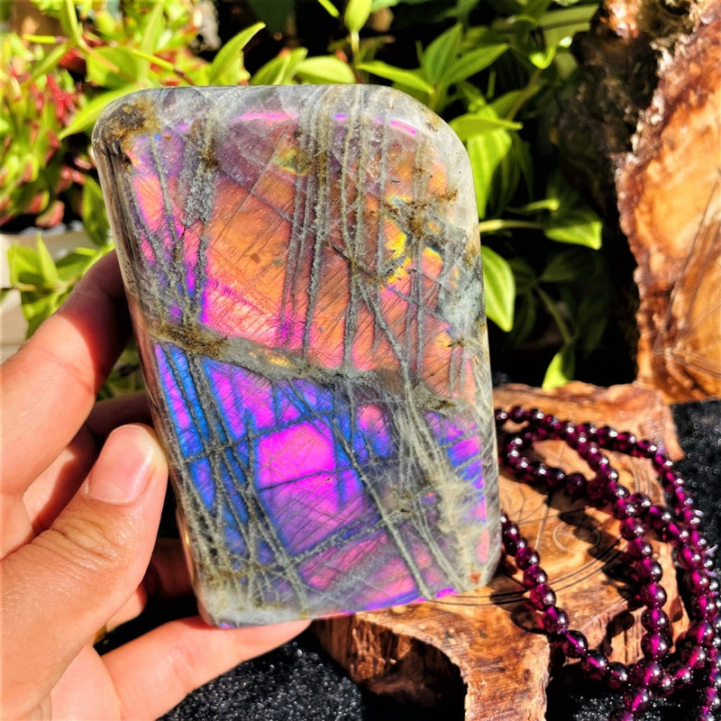 Large (1.48 lbs.) Purple Flash Labradorite Freeform (Item #1020)