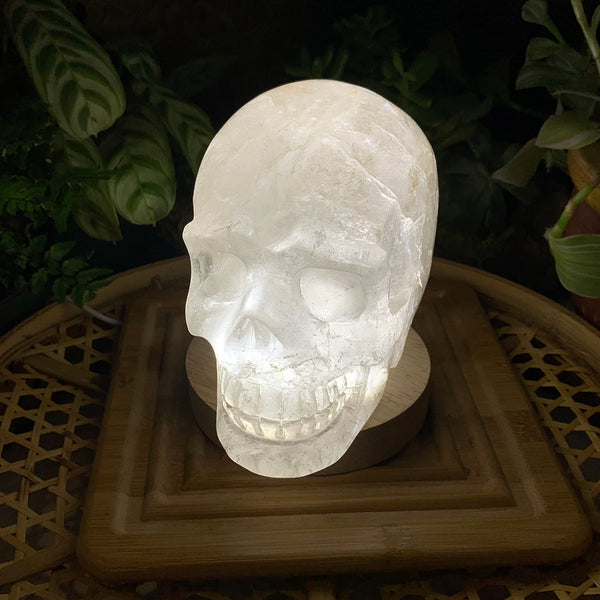 Crystal Mood Light (Quartz Skull Large)