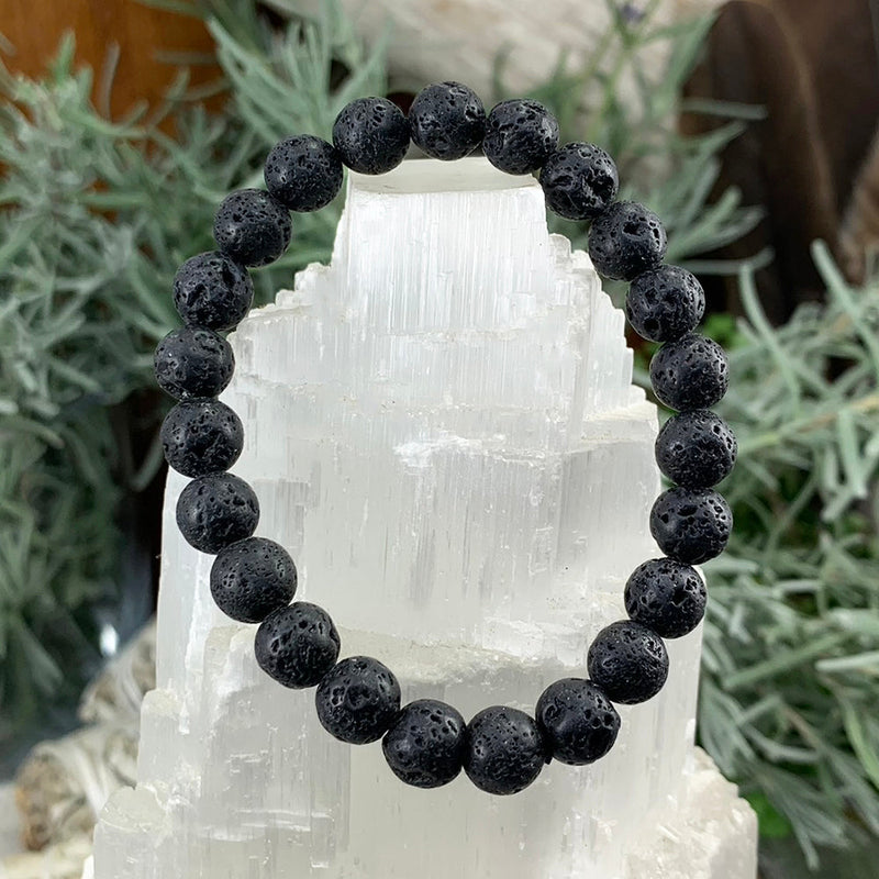 FREE GIVEAWAY! Mala Black Lava Bracelet of Grounding & Strength - (Just Pay Cost of Shipping)