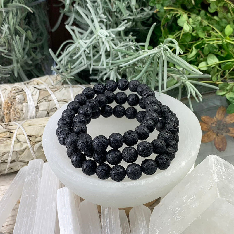 FREE GIVEAWAY! Mala Black Lava Bracelet of Grounding & Strength - (Just Pay Cost of Shipping)