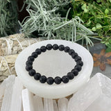 Pulseira Mala Lava Stone com bolsa de veludo