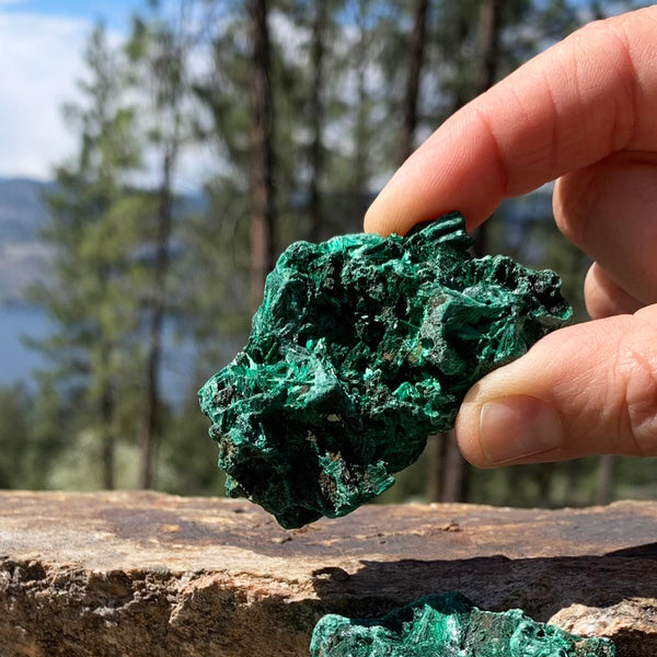 Pietra naturale grezza di malachite