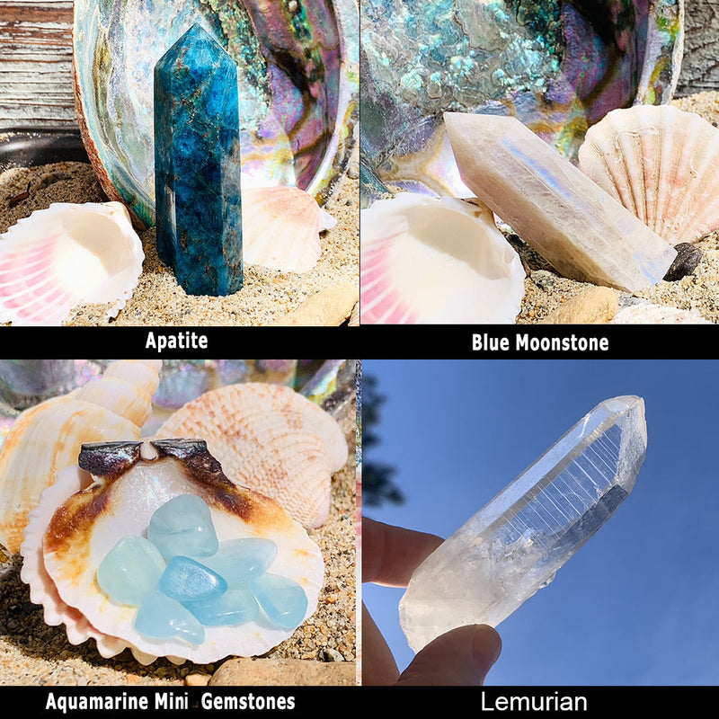 16-delt havfrue fortryllende krystalsæt 🧜‍♀️