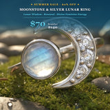 Z ARRON DESIGN Serenity Moonstone kobbertråd vedhæng halskæde