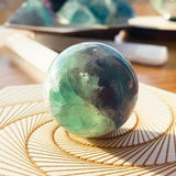 Multicolor Fluorite Mini-Sphere - sphere