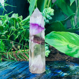 Multicolor Fluorite Point - wand