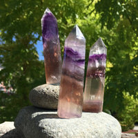 Multicolor Fluorite Point - wand