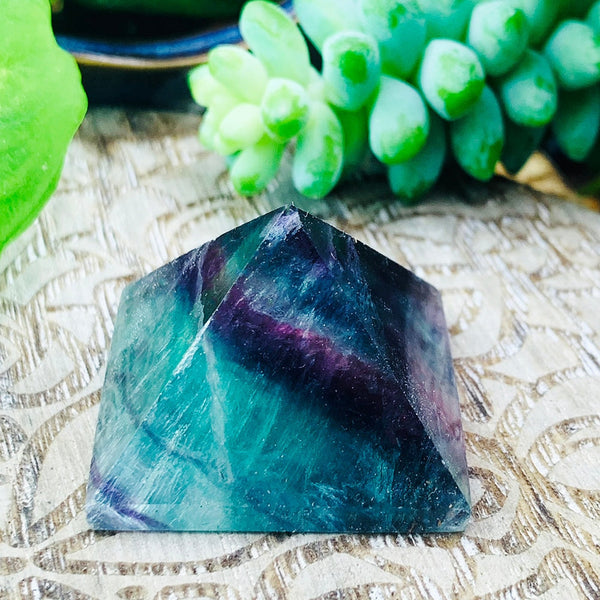 FREE GIVEAWAY! Multicolor Fluorite Pyramid