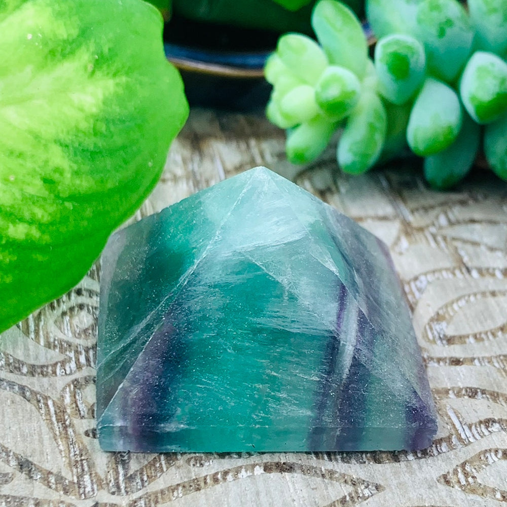 Multicolor Fluorite Pyramid - Small – Spirit Magicka