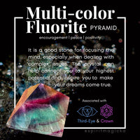 Multicolor Fluorite Pyramid - Small - pyramids